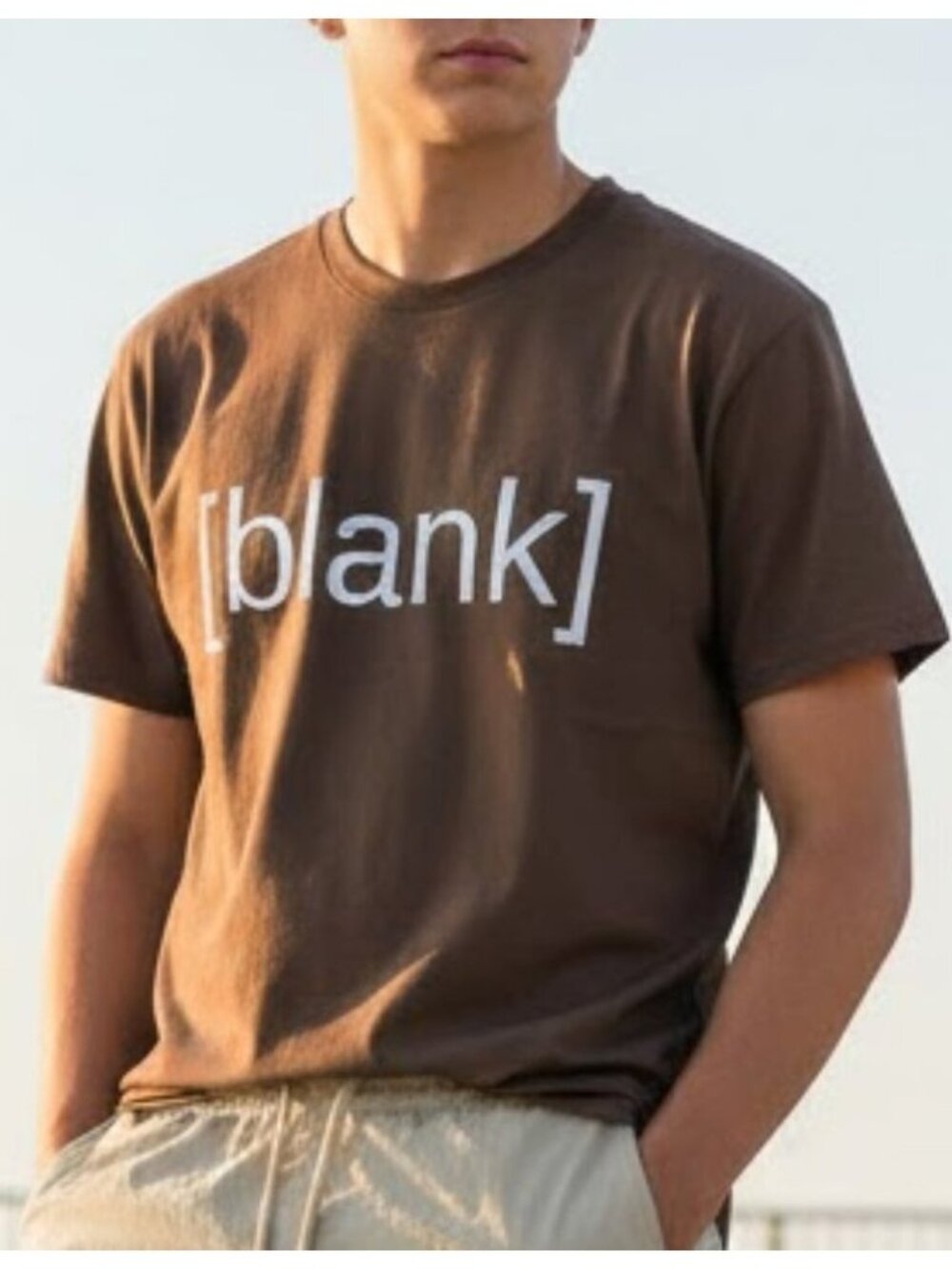 Urban Streetwear Men’s Teen Unisex Cotton Short Sleeve Brown Tee size S NWOT